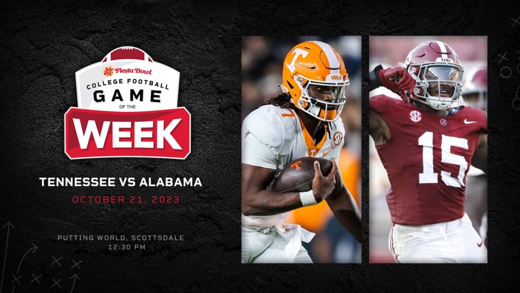 Putting World Fiesta Bowl Game of the Week Watch Party with Tennessee and Alabama