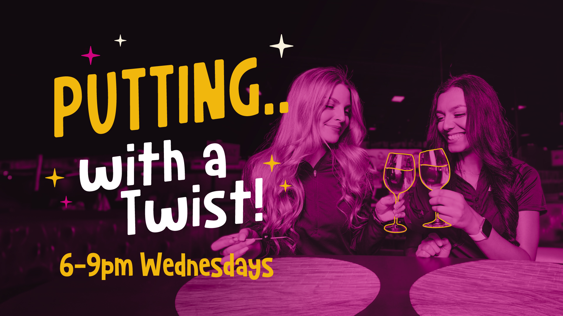 Putting With a Twist Ladies Night on Wednesdays at Putting World Scottsdale