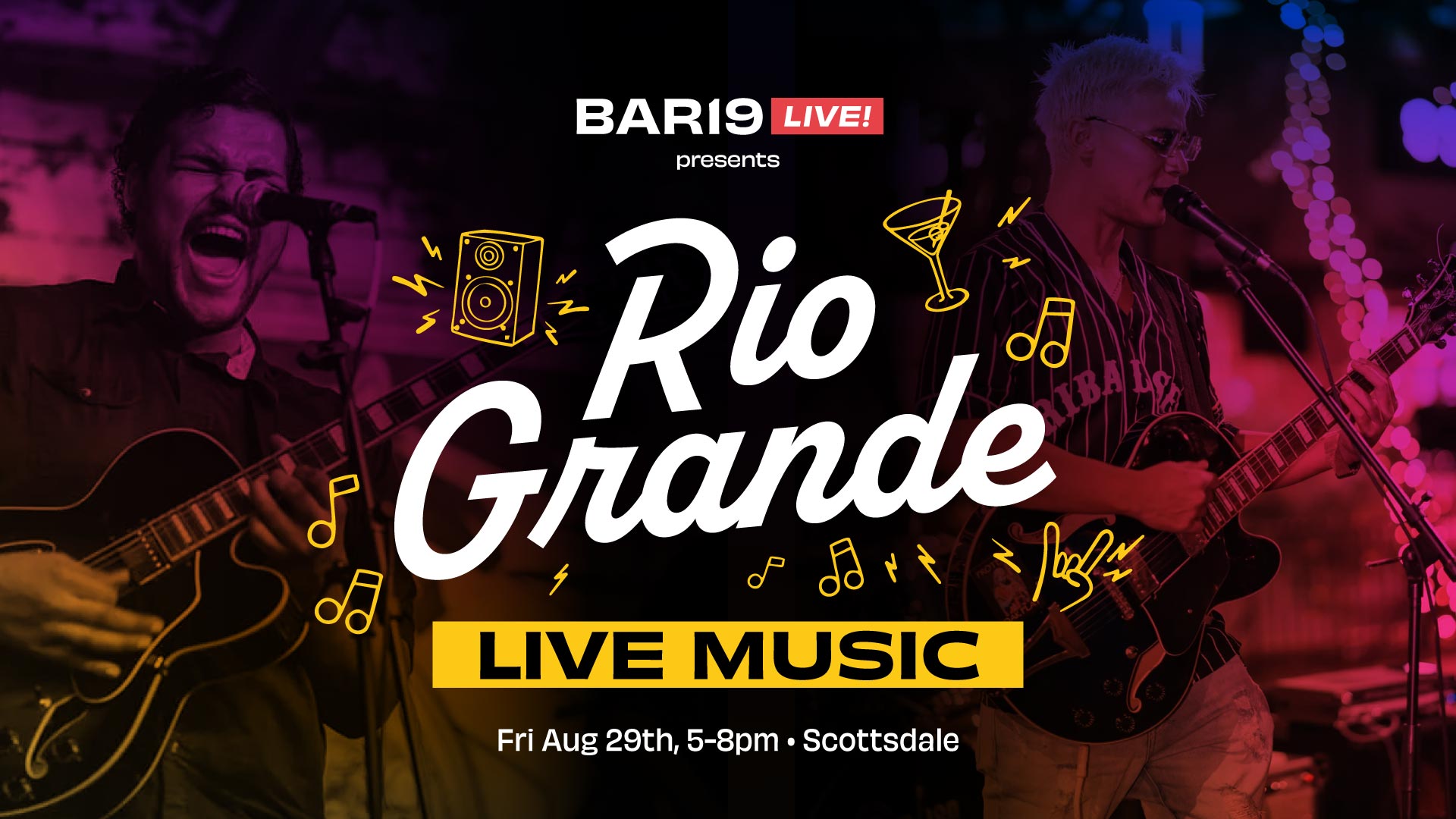 Rio Grande LIVE! at Bar19 1 Live music at Bar19 featuring Rio Grande Aug 29th 2025