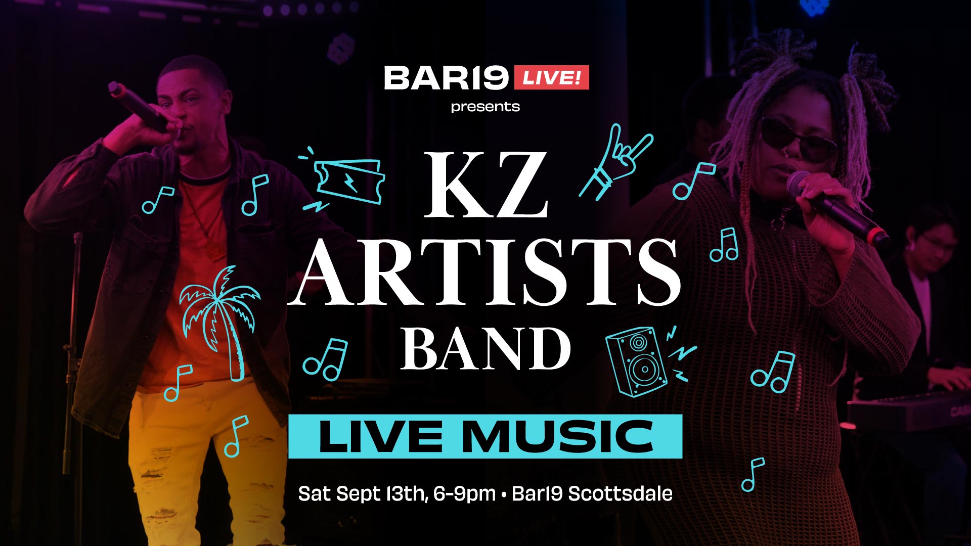 KZ Artists LIVE! at Bar19 1 Live music at Bar19 featuring KZ Artists Sept 13 2025